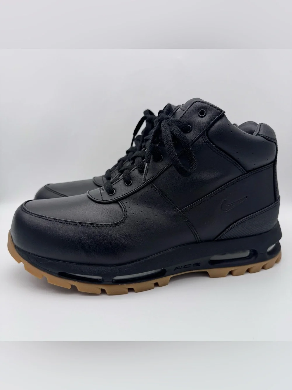 Nike Air Max Goadome ACG Black Gum Leather Boots 865031-017 Men Size 12